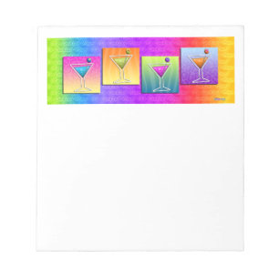 Pop Art MARTINIS NOTEPAD Notizblock