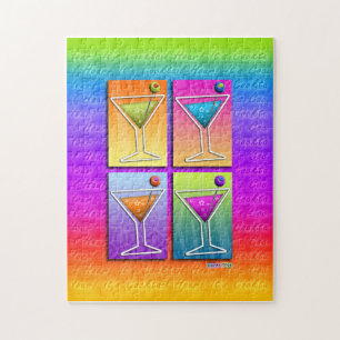 Pop Art MARTINIS RÄTSEL Puzzle