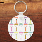 Pop Art Martinis Schlüsselanhänger (Vorderseite)