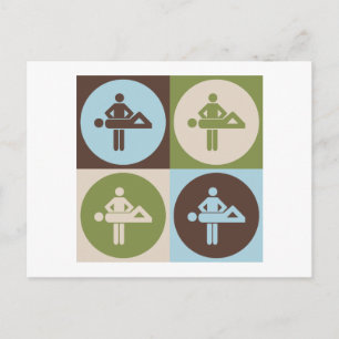 Pop Art Massage Postkarte