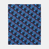 Pop Art Menorah Fleecedecke (Vorderseite)