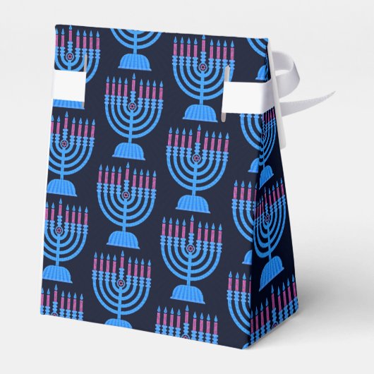 Pop Art Menorah Gevor Box Geschenkschachtel (Rückseite)