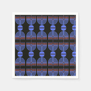 Pop Art Menorah Napkins Serviette