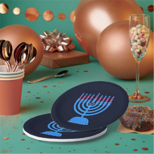 Pop Art Menorah Paper Teller