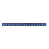 Pop Art Menorah Satin Ribbon Satinband (Vorderseite)