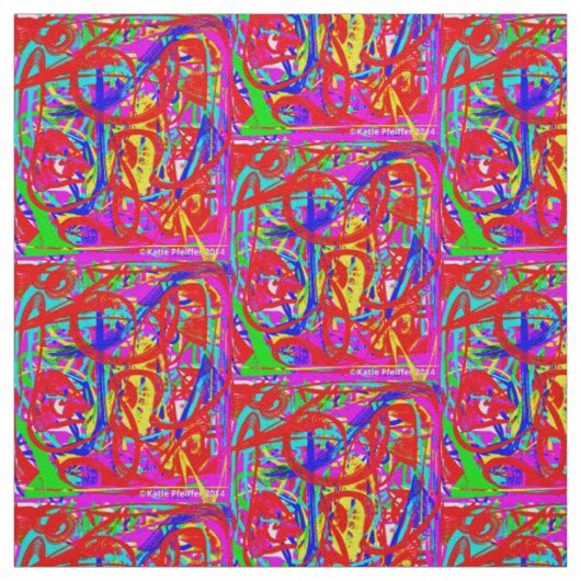 Pop-Art-Mod-Abstraktes Design Stoff (Muster)