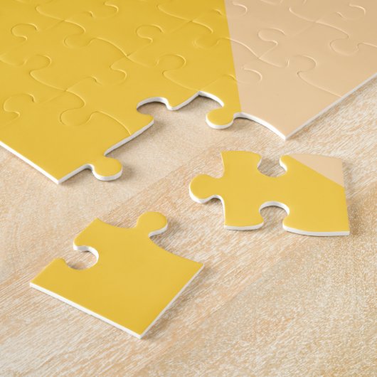 Pop Art Modern 60er Funky Geometric Rays in Orange Puzzle (Seite)