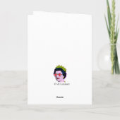 Pop Art Modern Fun HM Queen in Union Jack Brillen Karte (Rückseite)