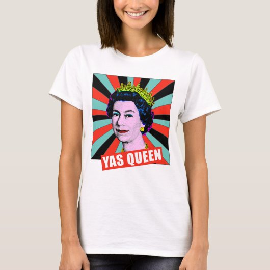 Pop Art Modern fun HM Queen T-Shirt (Vorderseite)