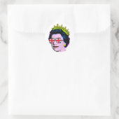 Pop Art, modern, HM Queen Runder Aufkleber (Tasche)