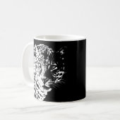 Pop Art Modern Template Animes Leopard Kaffeetasse (Vorderseite Links)