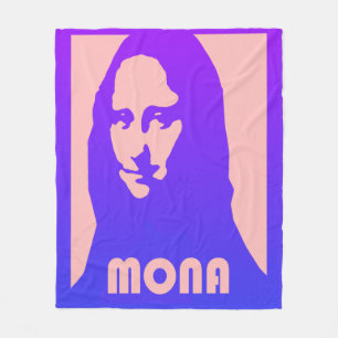 Pop Art Mona Lisa Fleecedecke
