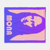 Pop Art Mona Lisa Fleecedecke (Vorderseite (Horizontal))