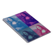 Pop Art Mona Lisa Notebook Notizblock (Rechte Seite)