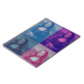 Pop Art Mona Lisa Notebook Notizblock (Linke Seite)