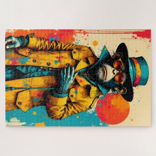 Pop Art Monkey Puzzle (Horizontal)