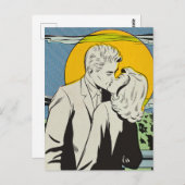 Pop Art | Moonlight Kiss | Postkarte (Vorne/Hinten)