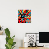 POP ART MOPS 4 POSTER (Heimbüro)