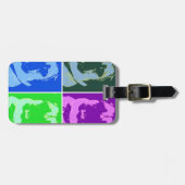 Pop Art Mops Gepäckanhänger (Vorderseite horizontal)