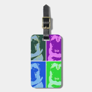 Pop Art Mops Gepäckanhänger