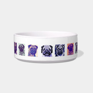 Pop-Art-Mops Keramik Pet Bowl Napf