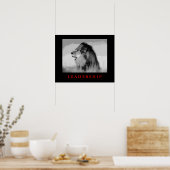 Pop Art Motivierend Leadership King Lion Poster (Küche)