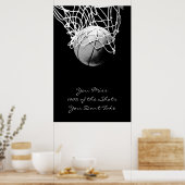 Pop Art Motivierend Quote Basketball drucken Poster (Küche)