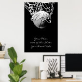 Pop Art Motivierend Quote Basketball drucken Poster (Heimbüro)