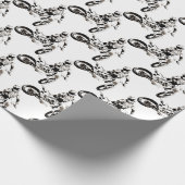 Pop Art Motocross Motorrad Sport Geschenkpapier (Ecke)