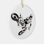 Pop Art Motocross Motorrad Sport Keramik Ornament (Rechts)