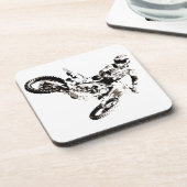 Pop Art Motocross Motorrad Sport Untersetzer (Linke Seite)