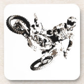 Pop Art Motocross Motorrad Sport Untersetzer (Vorderseite)