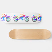 Pop Art MOTORRAD Skateboard (Horizontal)
