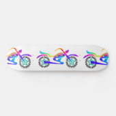 Pop Art MOTORRAD Skateboard (Horizontal)