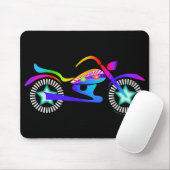 Pop Art MOTORRADFAHRRAD Mousepad (Mit Mouse)