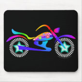 Pop Art MOTORRADFAHRRAD Mousepad (Vorne)