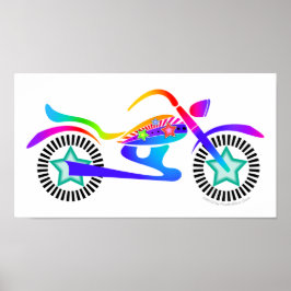 Pop Art MOTORRADFAHRRAD POSTER