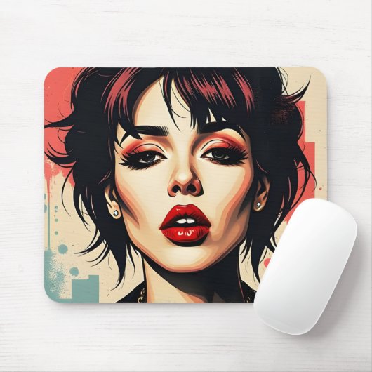 Pop Art Mouse Pad Mousepad (Mit Mouse)
