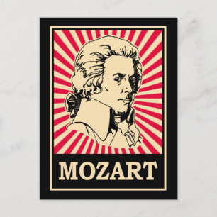 Pop Art Mozart Postkarte