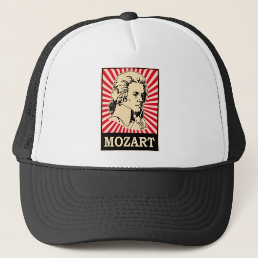 Pop Art Mozart Truckerkappe (Vorderseite)