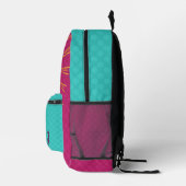 Pop Art Music Girl Bedruckter Rucksack (Rechts)