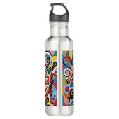Pop Art musical 002 Edelstahlflasche (Rückseite)