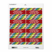 Pop Art Muster Bunte Steine für Jungen (Vorne)