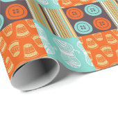 Pop-Art-Muster - Nähen Geschenkpapier (Rolleneckpunkt)