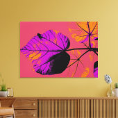 Pop Art Nah-up Leaf Abstrakt Leinwanddruck (Insitu (Wohnzimmer))