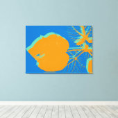 Pop Art Nah-up Leaf Abstrakt Leinwanddruck (Insitu (Holzboden))
