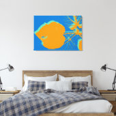 Pop Art Nah-up Leaf Abstrakt Leinwanddruck (Insitu (Schlafzimmer))