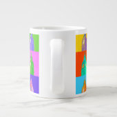 Pop Art Neon Big Ben Jumbo-Tasse (Rückseite)