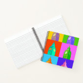 Pop Art Neon Big Ben Notizblock (Innenseite)
