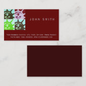 Pop Art New York City Business Card Visitenkarte (Vorne/Hinten)